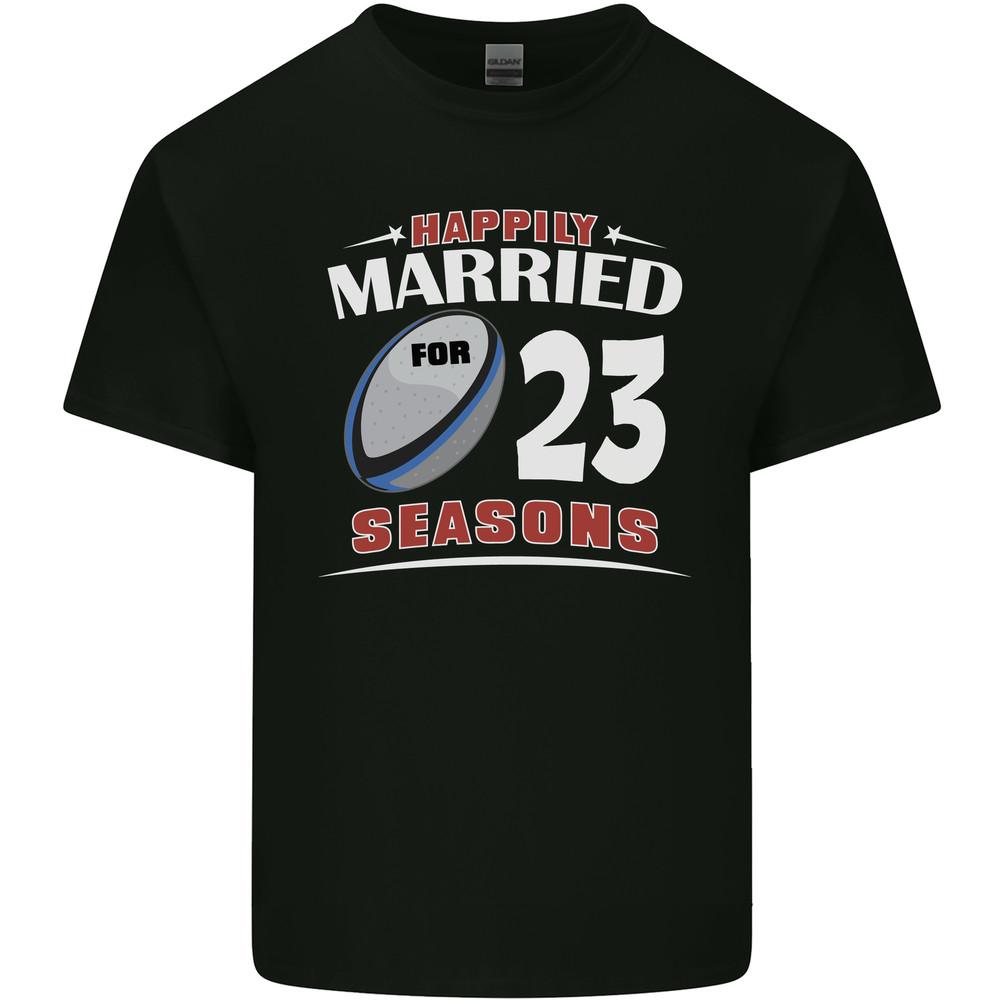 23 Year Wedding Anniversary 23rd Rugby Mens Light Cotton T-Shirt Unisex T-Shirt XXXL