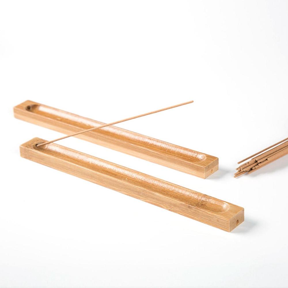 

Healing Bamboo Natural Japanese Style Censer Rack Incesence Stick Holder Ash Catcher Incense Holder 23X2.2cm