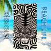 Towel White Stripes Textile Bathrobe Beach Quick-Drying Cat Lightweight Portable Zebra Black Camping Swim Pool Travel