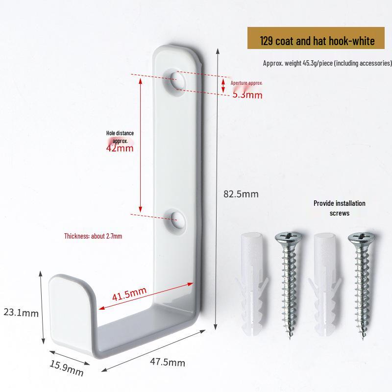 

Черный настенный крючок для одежды - кронштейн для хранения дверной фурнитуры