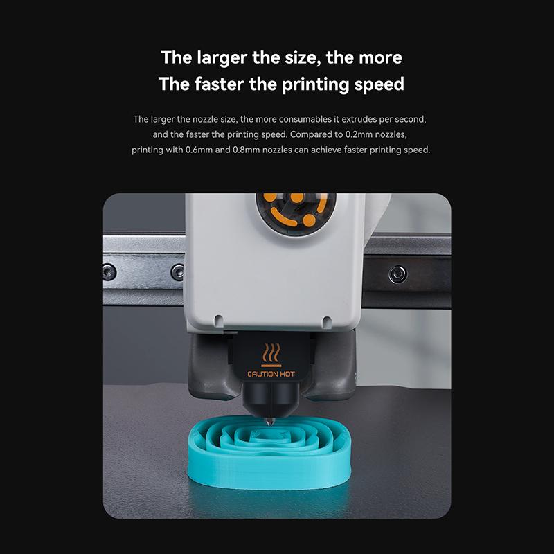 For Bambu Lab A1 Mini Hotend Kit with 0.2/0.4/0.6/0.8mm Hardened Steel Nozzle For Lab A1 Replace Hotend Kit For Bambu Hotend Kit