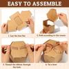 50pcs Gift Box with Display Window Hexagonal Paper Box with Lid Suitable for Gifts Handicrafts Cakes Candy Boxes Wedding Parties Birthday Gift Boxes