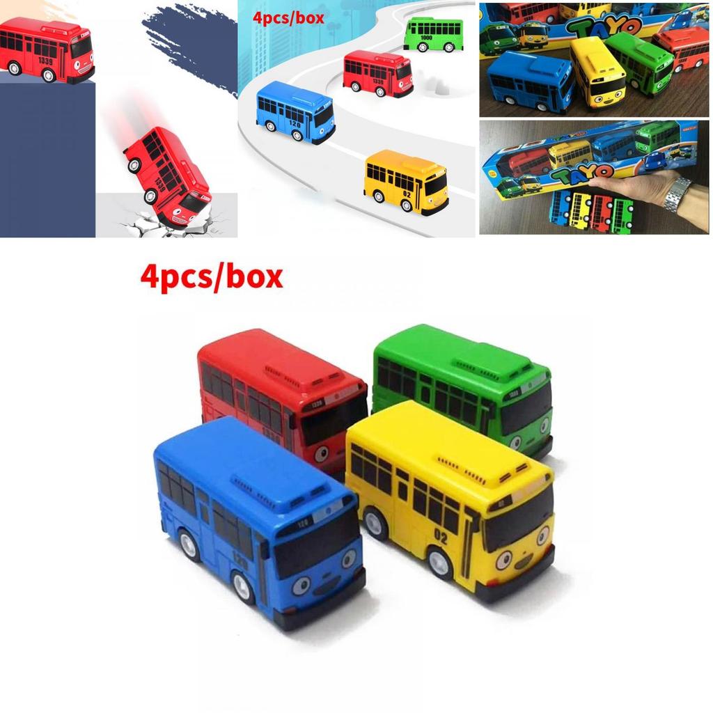 High-quality Mini Bus In Nine Colors With Working Doors Educational Toy Set