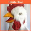 Funny Animal Latex Chicken Mask With Plush Headgear For Halloween Cosplay And Costume Parties