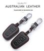 Hyundai IX35/45 New Santa Fe Genuine Leather Key Fob Cover - 3/4-Button Protection