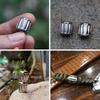 Lightweight Outdoor Titanium Alloy Beads Paracord Rope Knife Pendant  EDC Multi Tools