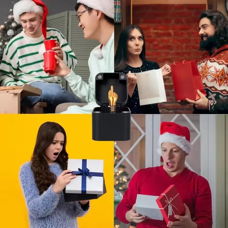 Love Rose Pop-up Surprise Gift Box Prank Middle Finger Surprise Valentine's Day Christmas Wedding Gift for Guest Home Decoration