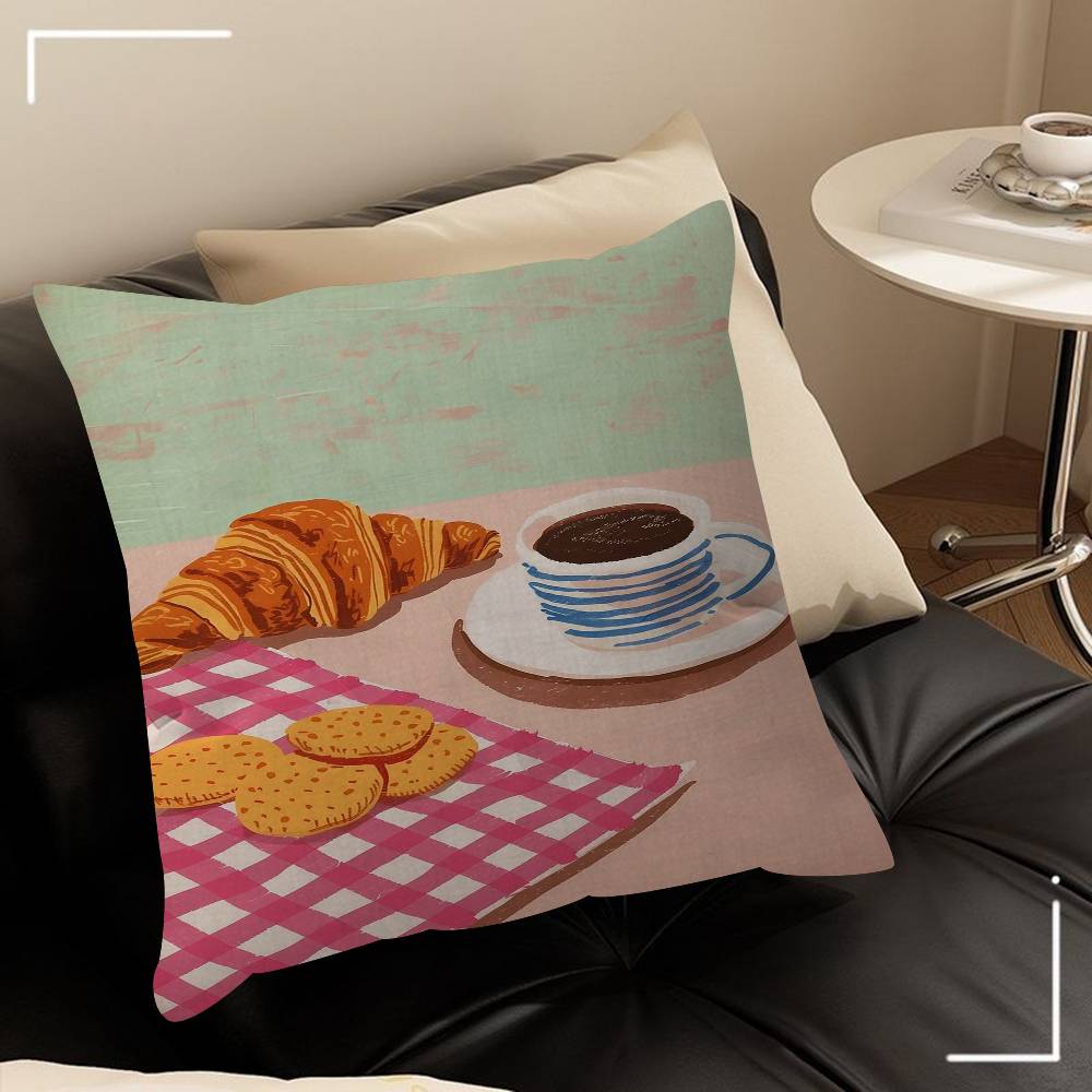 Delicious Food 4545cm Cushion Cover Pillow Cover Decor Pillowcase Home Pillowcase For Couch Pillow