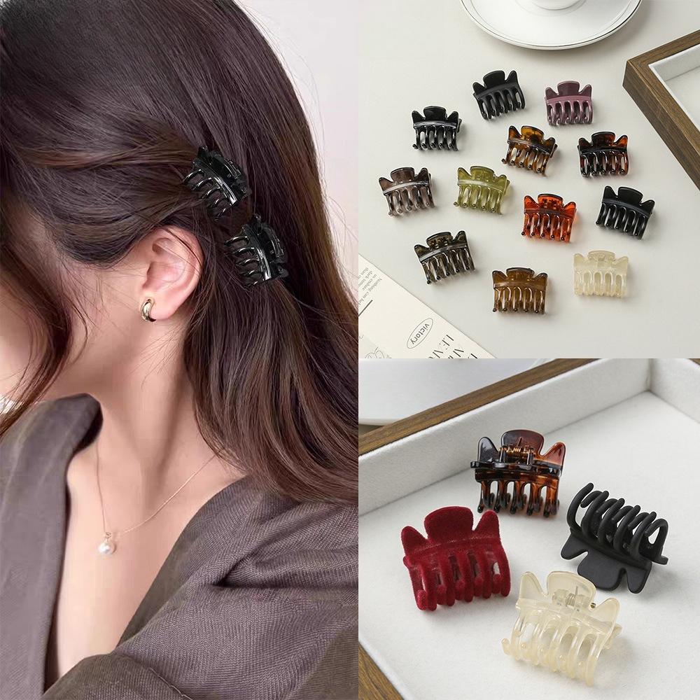 Mini Hair Grab Trend High Ponytail Grab Clip Braided Hair Side Clip Simple Matte Glossy Top Clip