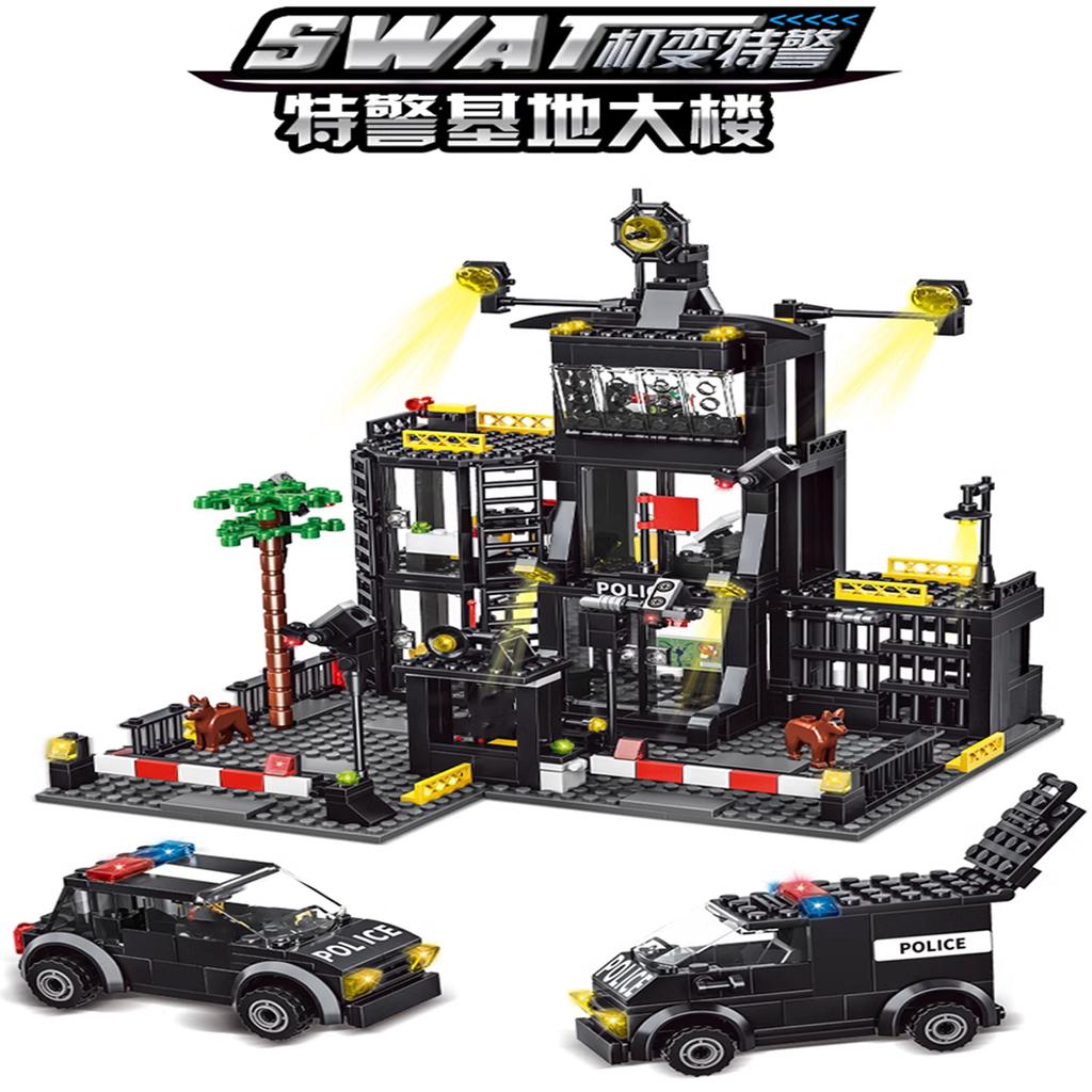 High-Quality 60141 High-Quality Police Space facility Army style High-Quality Building High-Quality Blocks Urban area Construction set Collection