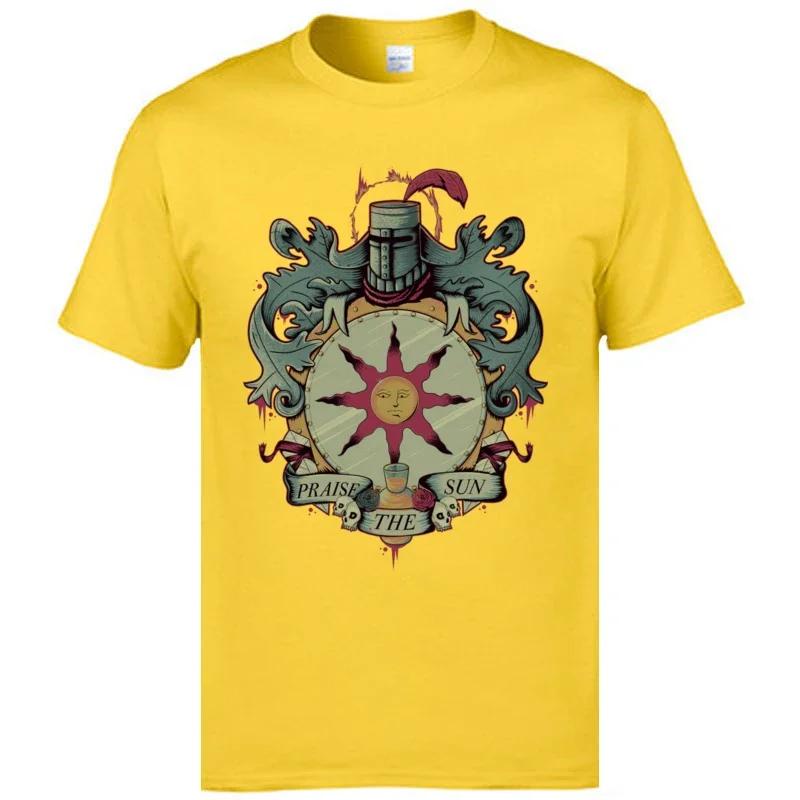 New Arrival Men Tops & Tees Dark Souls Normal T Shirts  Cotton Fabric Short Sleeve Camisa T Shirt Round Neck Vintage Game