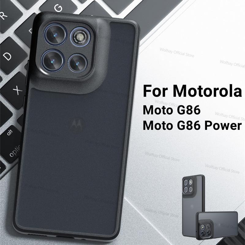 For Motorola Moto G86 Case Motorola Moto G86 G86 Power Cover Funda Luxury Matte PC + TPU Shockproof Protective Phone Back Cover