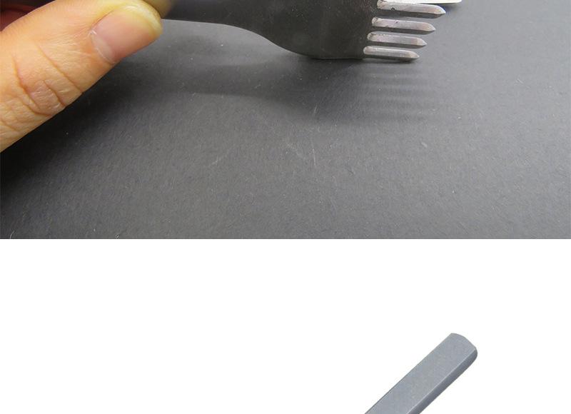 White Steel Diamond Awl Punching & Stitching Tool Set for Leather
