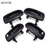 4pcs For 2000-2006 Hyundai Accent 1.5L 1.6L Black Outside Exterior Car Door Handle Front Rear Right Left Driver Passenger