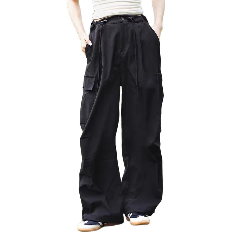 CAMEL Unisex Quick-Dry Ice-Feel Loose Wide-Leg Sport Cuffed Pants