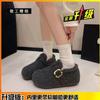 Retro thick-soled velvet women's all-inclusive shoes women's new winter thickened warm fluffy shoes cotton shoes