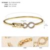 Luxury Hollow Rhinestone Open Cuff Bracelet For Women Elegant Versatile Metal Fashion Jewelry High End Accessory