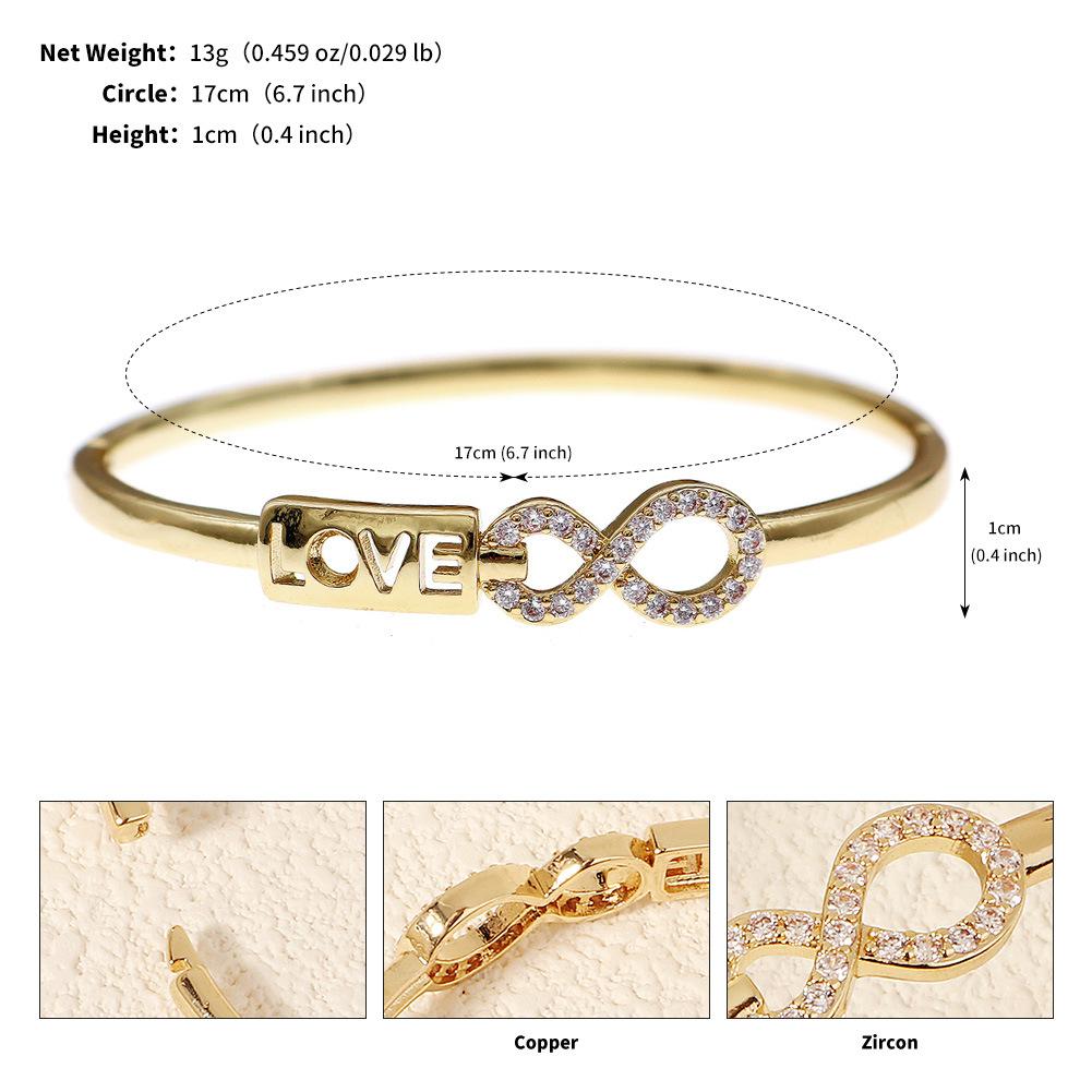 Luxury Hollow Rhinestone Open Cuff Bracelet For Women Elegant Versatile Metal Fashion Jewelry High End Accessory