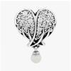 Pandora Sparkling Angel Wings   Heart Silver Charm 792980c01
