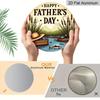 2D Flat 1pc, 8x8 in, Father's Day Circular Aluminum Metal Sign, Unique and Durable, Easy To Hang Decoration, Suitable for Bedroom, Kitchen, Dining