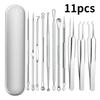 Acne Blackhead Removal Needles Stainless Steel Black Spot Blemish Pimple Removal Needle Deep Cleansing Tool Face Skin Care Kit