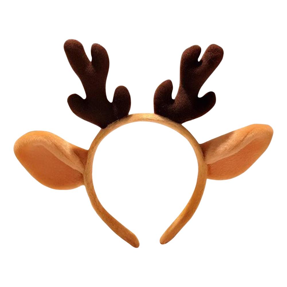 Reindeer Antlers Headband Cute Antler Headband Reindeer Headband for Women Xmas Holiday Party Favors коричневый