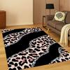 3D Zebra Stripe Leopard Print Tiger Stripe Carpet Rug for Playroom Bedroom Living Room Sofa Doormat Decor, Kid Game Non-slip Mat