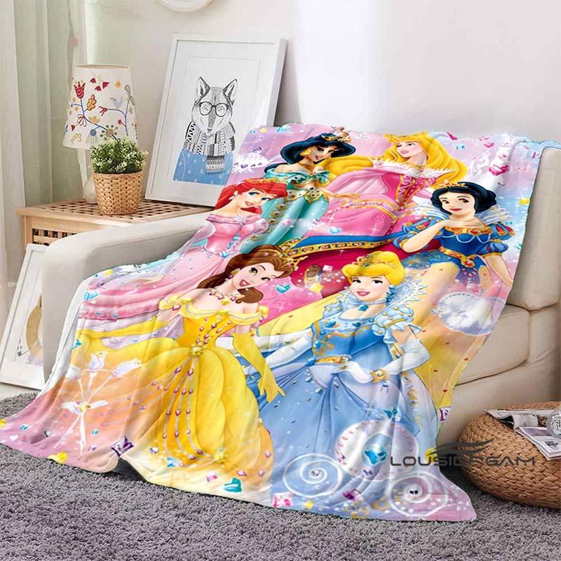 3D Printed Disney Princess Cartoon Blanket, Suitable for All Seasons, Wearable By Children and Adults, A Luxurious Gift Choice.