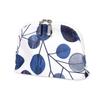 STYLE Decor Round Cute Navy W1005100 Women's Pouch, Cosmetic/Makeup Pouch, Small, Leaf,