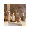 Creative Retro Style Ceramic Push-Type Soap Dispenser With Pump,  Hand Soap Bottle, Suitable For Bathrooms Kitchens And Toilets