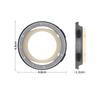 Replacement Metal Watch Bezel Protective Shockproof Watch Case Shell Anti-Scratch Screen Protector for Amazfit Active 2