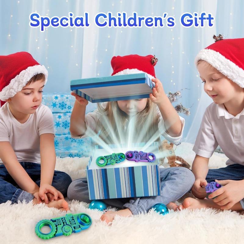 2025 New 3D Printed Fidget Ring Toys, 5-in-1 3D Printed Gear Ball Stress Sensory, Mindful Meditation Gear Toys for Stress and Anxiety Relief