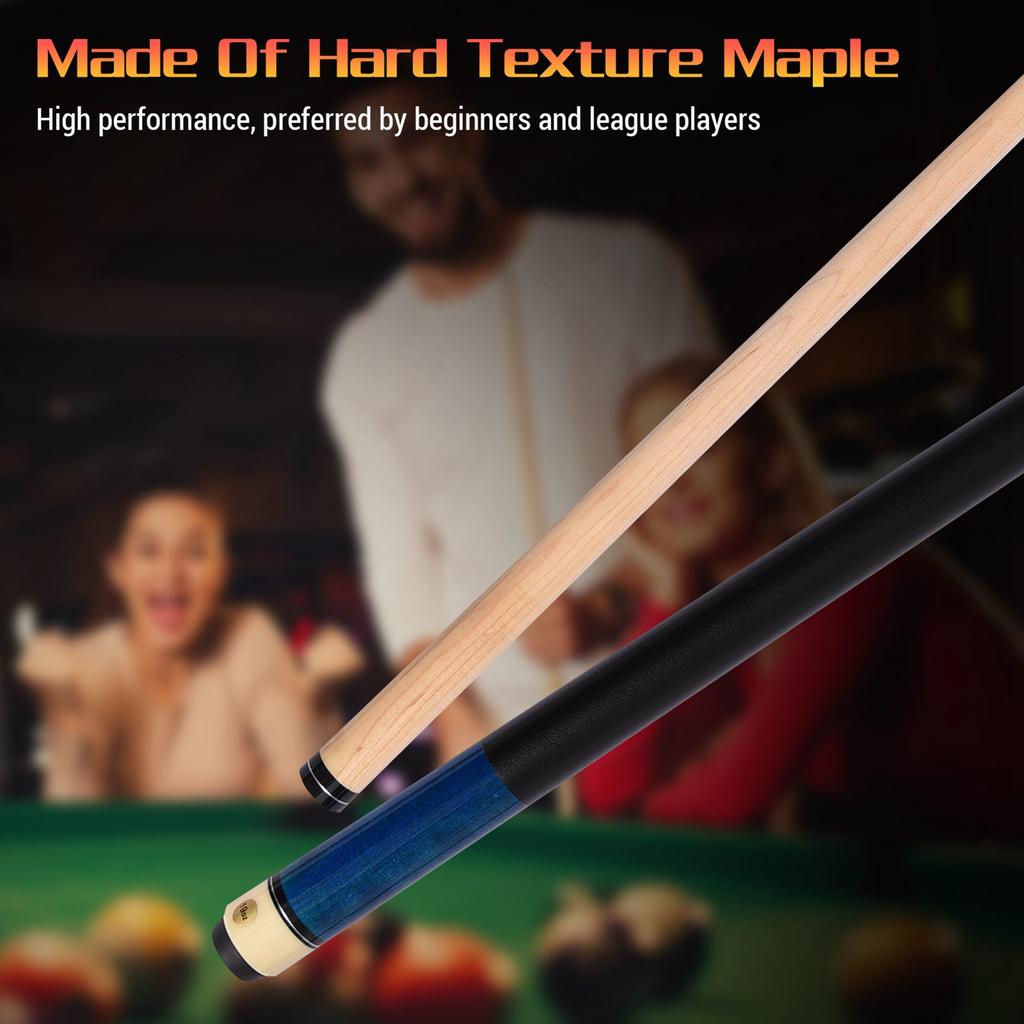Pool Sticks for Adults 1.50m 59in High End Pool Cue Maple Double Section Billiard Design 13MM Big Head PU Leather Grip