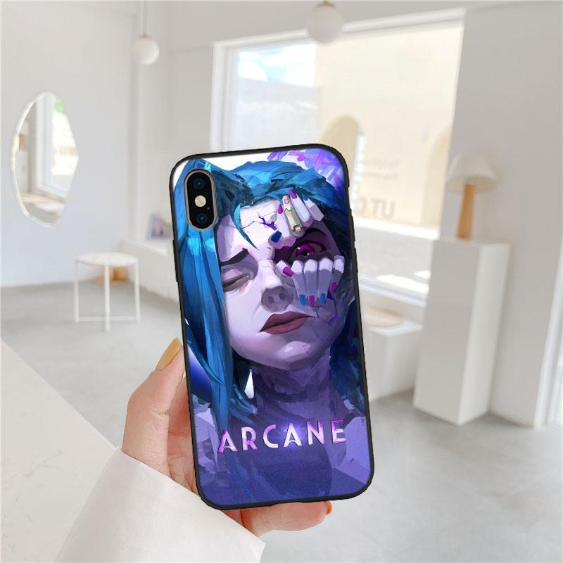 QT6 Arcane Jinx Phone Case for Samsung Galaxy A05 A05S A12 A13 A15 A33 A53 A73 M15E M55 S10 S10E S20 Ultra Lite Plus Fe