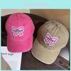 Cotton Bow Baseball Cap With Adjustable Fit For Summer Casual Wear
