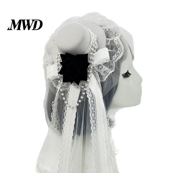 Festival Party Hair Piece Gothic Halloween Headdress with Rose And Chain Decoration, Mini Bowler Hat, Retro Clip Small Top Hat for Cosplay Masquerade