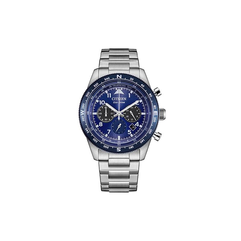 

CITIZEN FF series light-powered, waterproof, light-powered Quartz, Steel Strap, , same style for men and women, blue dial CA4554-84L синій