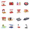 Building Blocks Connection Wooden Railway Track Set Train Rail Track Set  Children Gifts