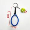 Simulation Mini Tennis Racket Ball Keychain Pendant Portable Tennis Shaped Bag Key Ring Accessories Gift
