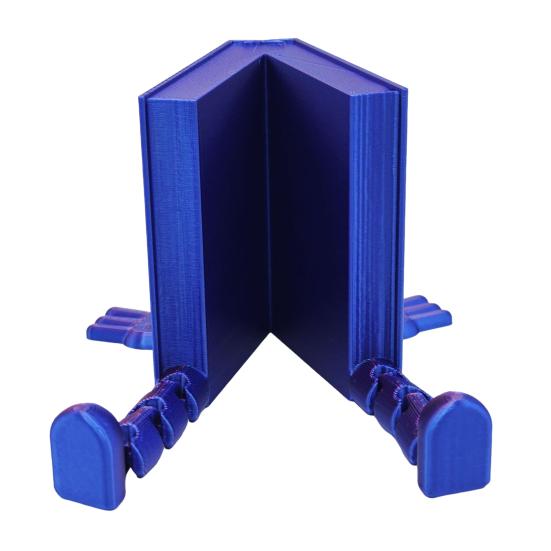 3D Printed Book Buddy Sitting Book Fidget Toy with Articulated Legs Tabletop Companion Book Figure for Home Desk Bookshelf Decor