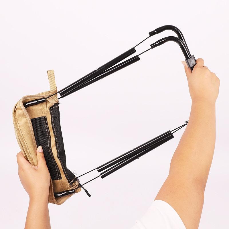 Compact Outdoor Folding Chair: Portable Mini Stool for Camping, Fishing, and Travel.