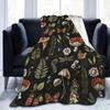 Mushroom Blanket Machine Washable Soft Flannel Blanket Warm Cozy Throw Blanket for Kids Adults Farmhouse Bed Sofa Couch