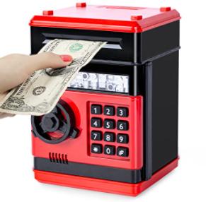 High Quality Plastic Piggy Bank Coin and ATM Money Saving Box with Password Kids Toy and Birthday Gift
