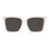 Burberry Logo Design Acetate Acetate Square Sunglasses Women's White