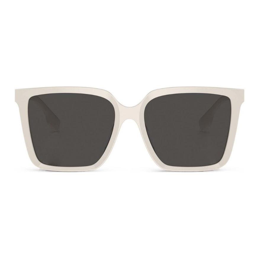 Burberry Logo Design Acetate Acetate Square Sunglasses Women's White