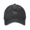 Kamel Accessoires Herren Damen Trucker Cap Tier Distressed Gewaschene Kappen Mütze Vintage Outdoor Laufen Golf Verstellbare Passform Kopfbedeckung