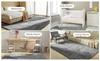 Ultra Soft Fluffy Shag Area Rug, Solid Color Polyester Carpet, Non-Slip Rubber Backing, Machine Made, Stain Resistant, For Livin