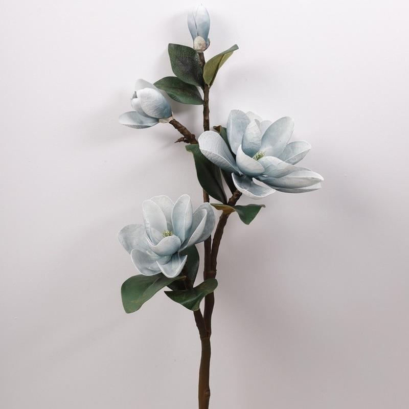 1 pz Grande Magnolia Decorazione di Cerimonia Nuziale Fiori di Seta 3D Ramo di Orchidea Fiori Finti Artificiali per la Decorazione Domestica Decorazioni per Feste 99 cm
