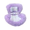 Doll Car Seat with Air Vent Clip Desktop Stand Cute Safety Belt Plush Cushion 17cm Doll Seat Car Ornament Gift for Collectors Fans