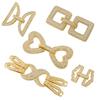 Chiusure per Gioielli con Incrostazione di Zirconi Completa Set di Accessori Versatili per Chiusure Fai da Te per Bracciale e Collana con Placcatura in Oro